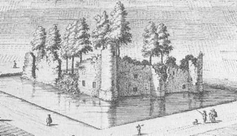 Het kasteel in 1696 door J. Mulder